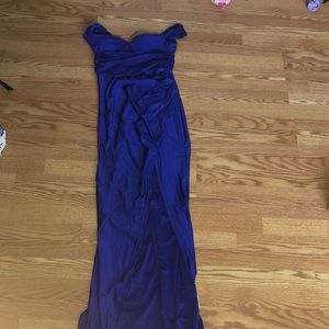 Off the shoulder prom dress